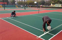 亞強(qiáng)體育施工案例:丙烯酸羽毛球場,